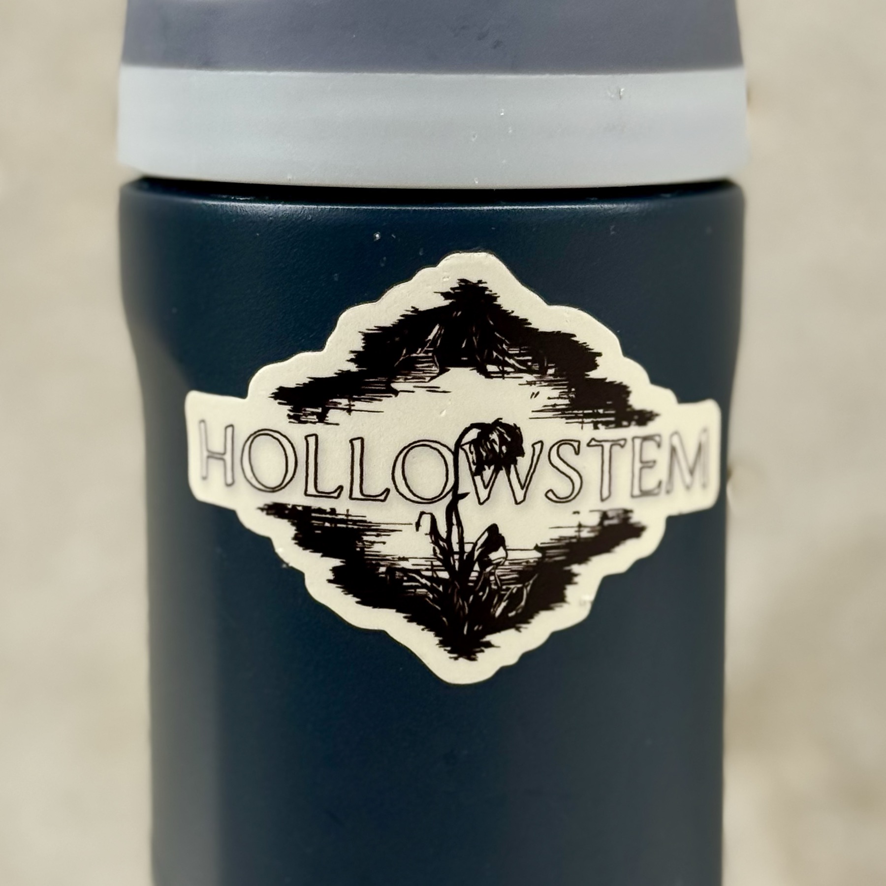 Hollowstem logo sticker