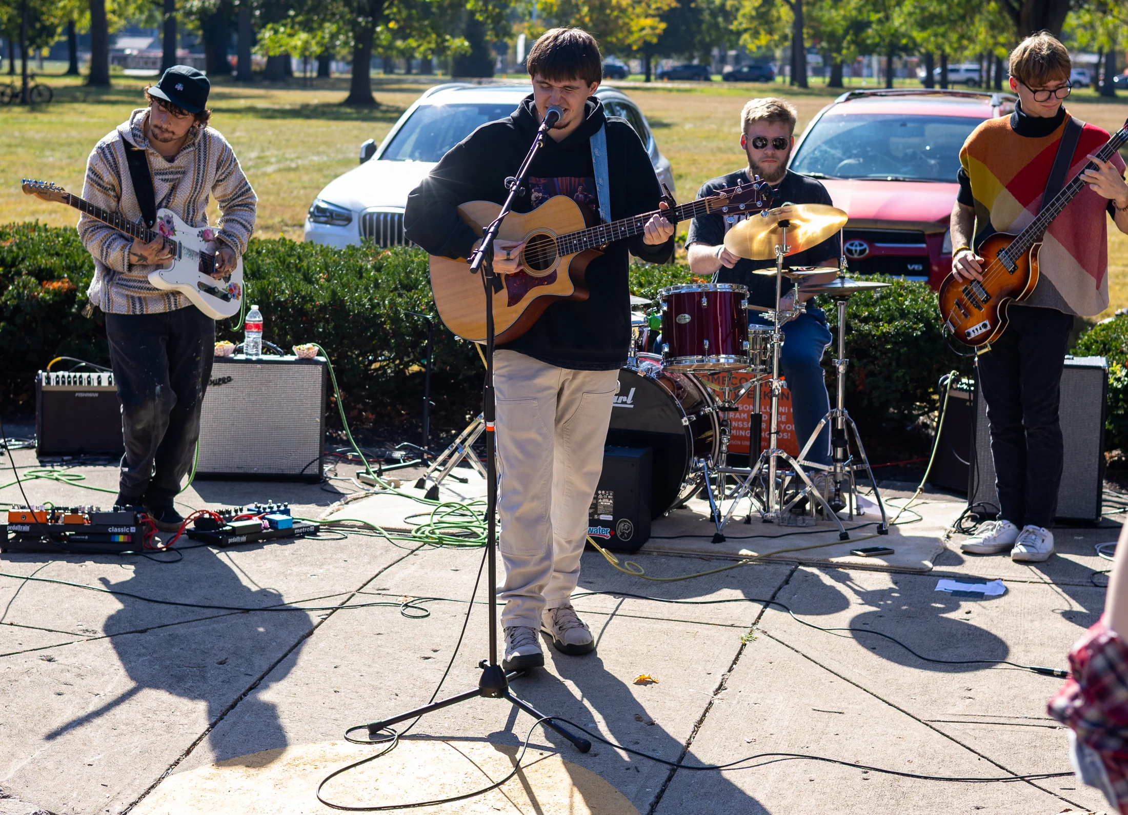Hollowstem performing outdoors
